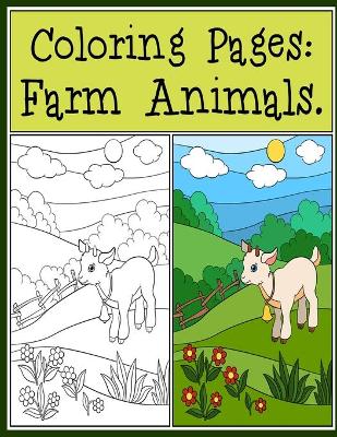 Book cover for Coloring Pages Farm Animals