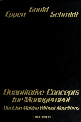 Cover of Quantitative Concepts for Management