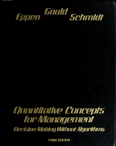 Book cover for Quantitative Concepts for Management