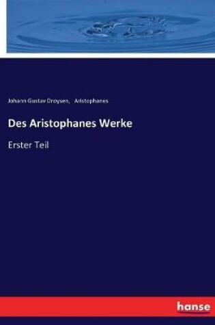 Cover of Des Aristophanes Werke