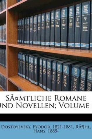 Cover of Samtliche Romane Und Novellen; Volume 5