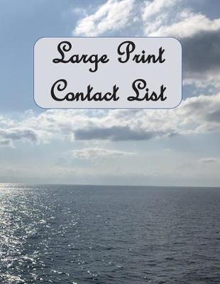 Book cover for Large Print Contact List