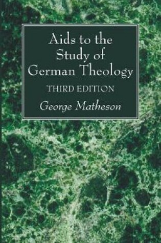 Cover of Aids to the Study of German Theology, 3rd Edition