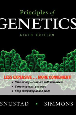 Cover of Principles of Genetics 6th Edition Binder Ready Version with Wileyplus 5th Edition Set