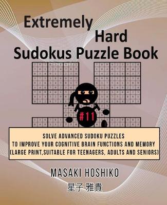 Book cover for Extremely Hard Sudokus Puzzle Book #11