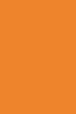 Cover of Journal Cadmium Orange Color Simple Plain Orange