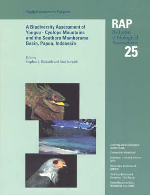 Book cover for A Biodiversity Assessment of the Yongsu - Cyclops Mountains and the Southern Mamberamo Basin, Northern Papua, Indonesia