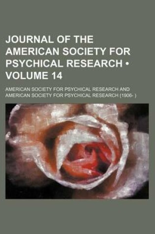 Cover of Journal of the American Society for Psychical Research (Volume 14)