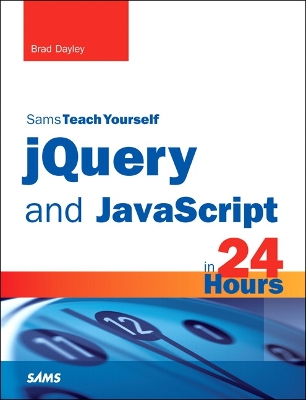 Book cover for jQuery and JavaScript in 24 Hours, Sams Teach Yourself