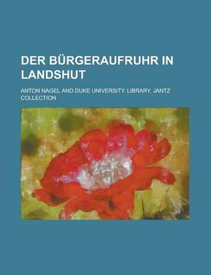 Book cover for Der Burgeraufruhr in Landshut