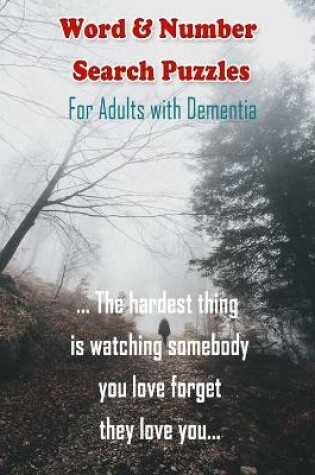 Cover of Word & Number Search Puzzles for Adults with Dementia