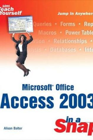 Cover of Microsoft Office Access 2003 in a Snap