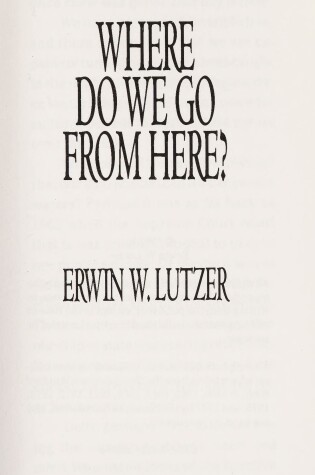 Cover of Where Do We Go from Here?