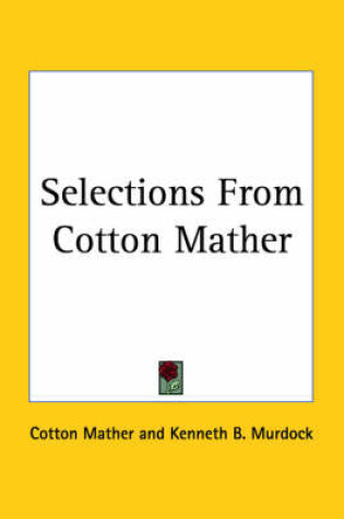 Cover of Selections from Cotton Mather (1926)
