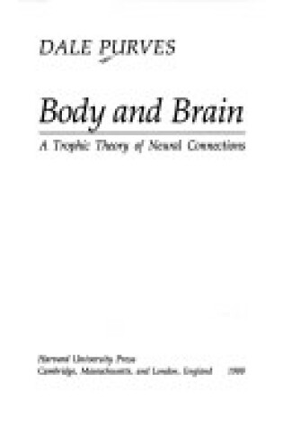 Cover of Body and Brain