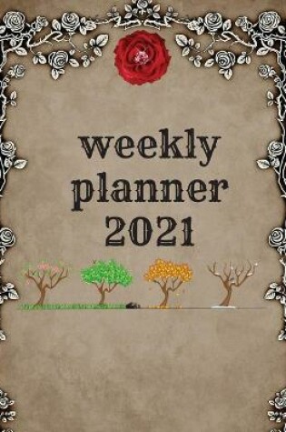 Cover of Weekly Planner 2021 colored