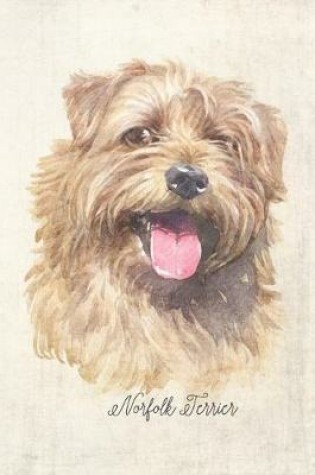Cover of Norfolk Terrier Dog Portrait Notebook