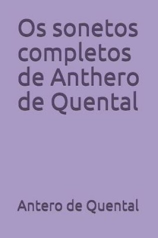 Cover of Os sonetos completos de Anthero de Quental