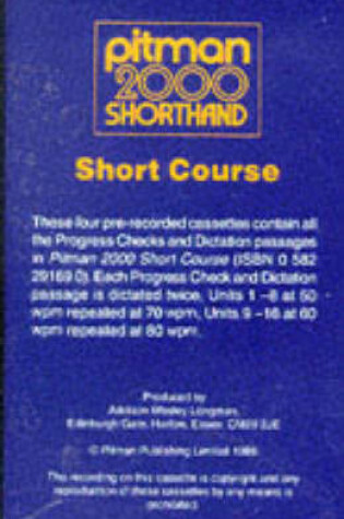 Cover of Pitman 2000 Shorthand Short Course Cassette 1