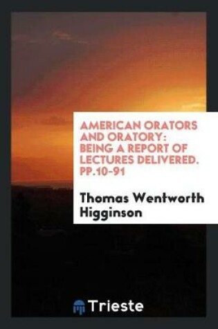 Cover of American Orators and Oratory