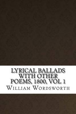 Book cover for Lyrical Ballads With Other Poems, 1800, vol 1