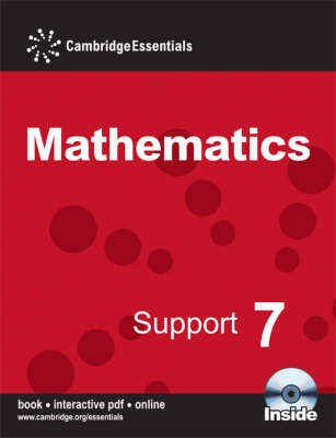 Book cover for Cambridge Essentials Mathematics Support 7 Pupil's Book with CD-ROM