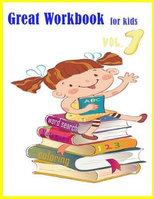 Book cover for Great Workbook for kids Word Search Maze game Coloring