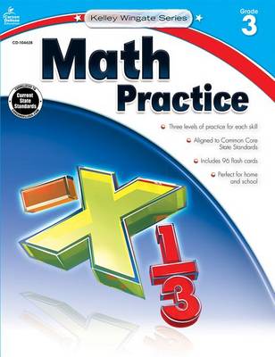 Book cover for Math Practice, Grade 3