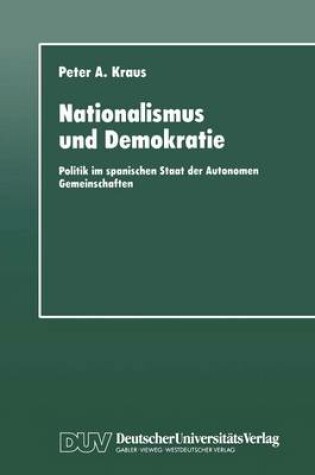 Cover of Nationalismus Und Demokratie