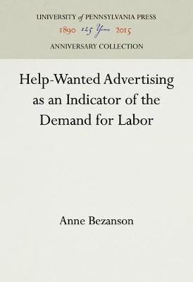 Cover of Help-Wanted Advertising as an Indicator of the Demand for Labor