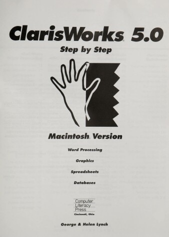 Book cover for ClarisWorks 5.0 Step by Step