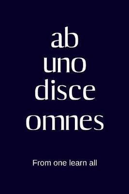 Book cover for ab uno disce omnes - From one learn all