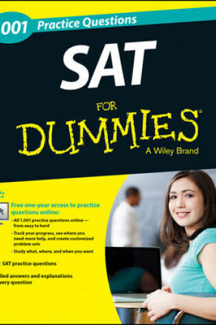 Cover of 1,001 SAT Practice Questions For Dummies (+ Free Online Practice)