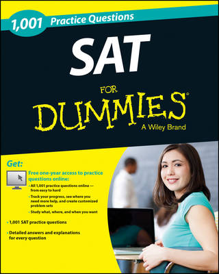 Book cover for 1,001 SAT Practice Questions For Dummies (+ Free Online Practice)