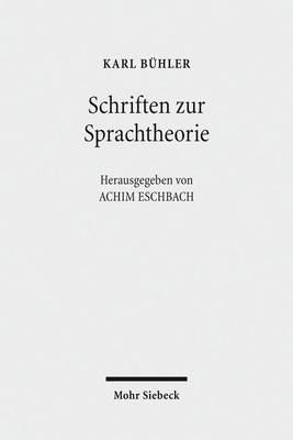 Book cover for Schriften zur Sprachtheorie