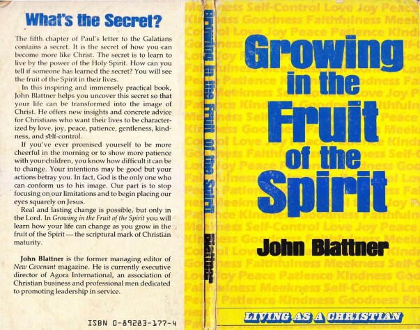 Book cover for Growing in the Fruit of the Spirit