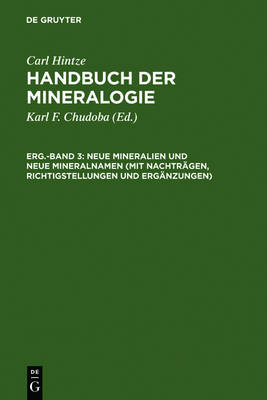 Book cover for Neue Mineralien Und Neue Mineralnamen (Mit Nachträgen, Richtigstellungen Und Ergänzungen)