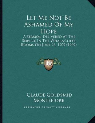 Book cover for Let Me Not Be Ashamed of My Hope