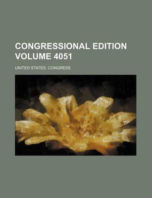 Book cover for Congressional Edition Volume 4051