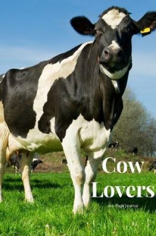 Cover of Cow Lovers 100 page Journal