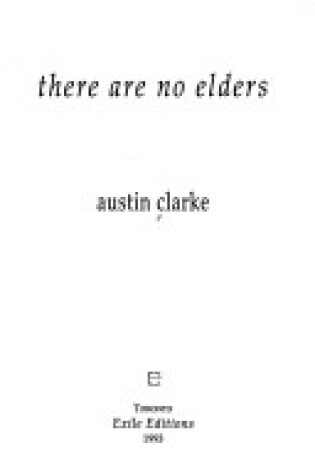 Cover of There Are No Elders