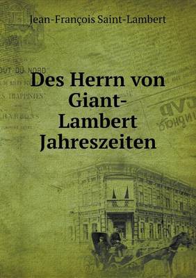 Book cover for Des Herrn von Giant-Lambert Jahreszeiten