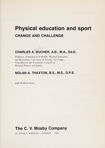 Book cover for Physical Education and Sport