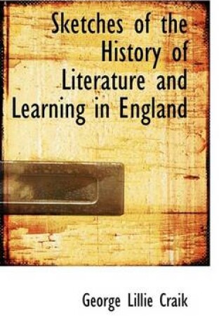 Cover of Sketches of the History of Literature and Learning in England