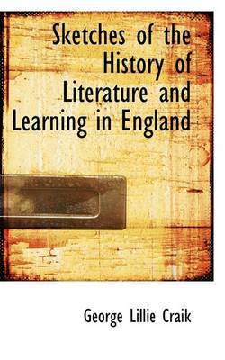 Book cover for Sketches of the History of Literature and Learning in England