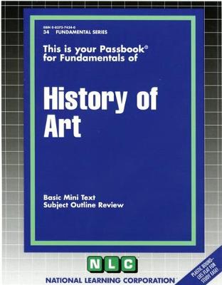 Book cover for HISTORY OF ART