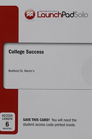 Cover of Launchpad Solo for College Success (1-Term Access)
