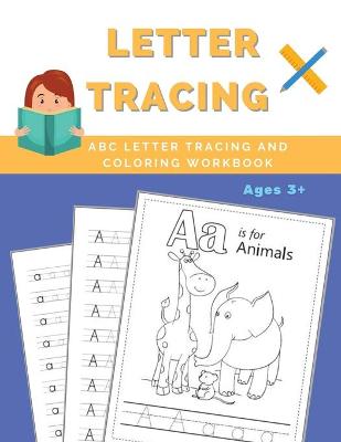 Book cover for ABC Letter Tracing and Coloring Workbook