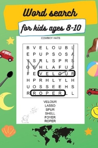 Cover of Word search for kids ages 8-10