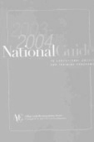 Cover of The National Guide to Educational Credit for Training Programs 2003-2004